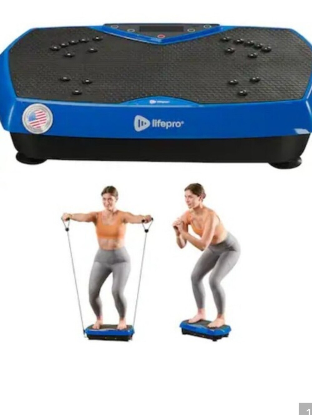 Lifepro LP-HXPLT-BLU Vibration Plate Hexaplate Exercise Machine Open Box